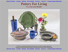 Tablet Screenshot of potteryforliving.com